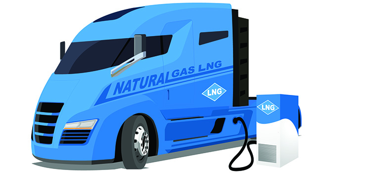 LNG powered truck